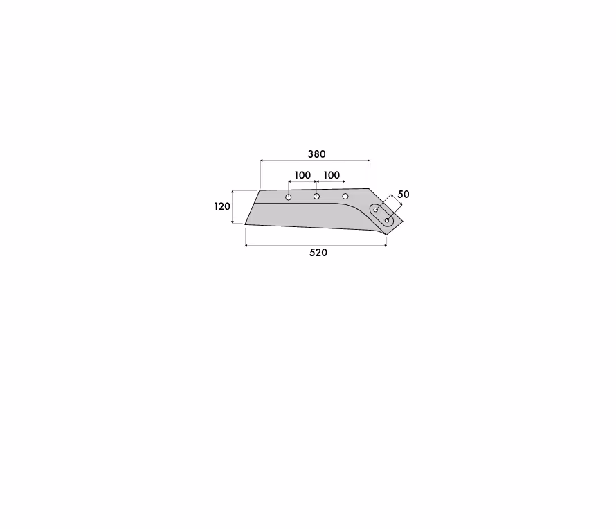 Soc charrue Vogel et Noot - PK701301 PK7.013.01 - 16" - Droit 
