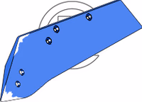 Soc charrue Rabe - Gauche - Adaptable