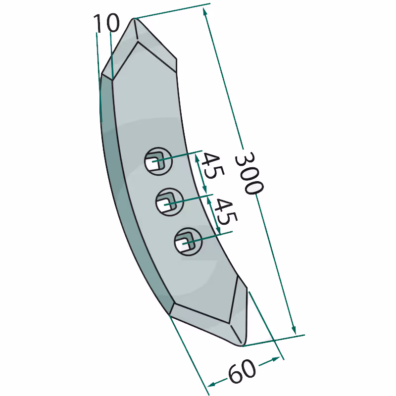Soc cultivateur 300x60x10
