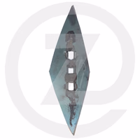 Soc de bineuse (bore traite peint bleu) 235x100x8 ea30-35 3 trous