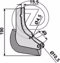 Soc pour semoir kleine métal 15-450-25 / KL810210 Adaptable