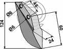 Soc pour semoir Rabe métal 90021203 Adaptable
