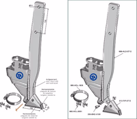 Soc pour semoir Droit Adaptable