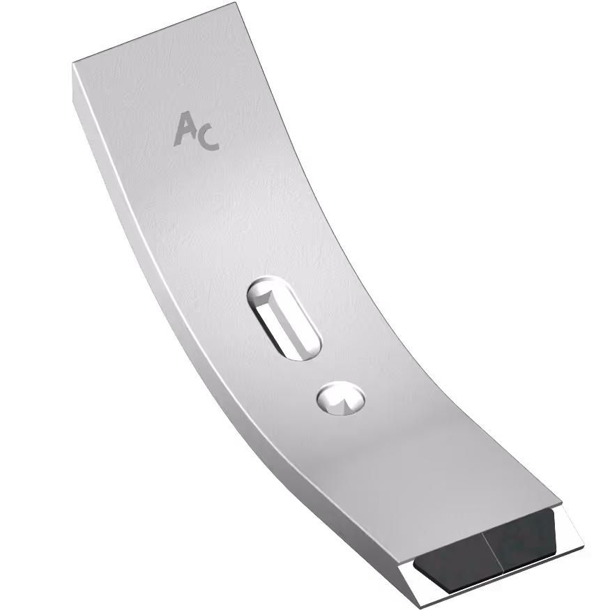 Soc cultivateur Agricarb Double cœur 420x100x20mm Carbure