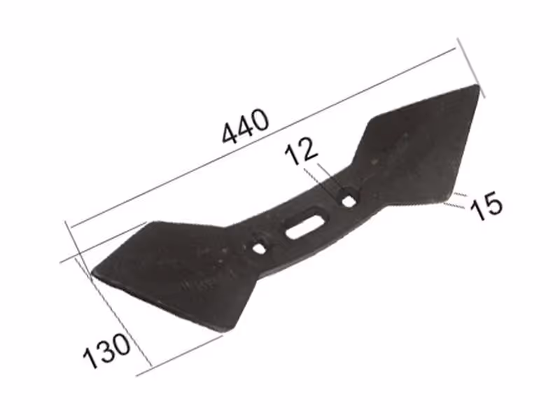 Soc double coeur 440x130x20mm Entre-axe 45/75mm