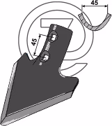 Soc patte d'oie cultivateur Kongskilde K30 101155539 Adaptable