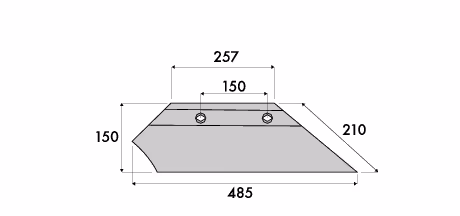 Soc charrue Overum - 85383 - 14" - Adaptable