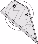 Soc charrue Fiskars - 950 00684 - Droit - Adaptable