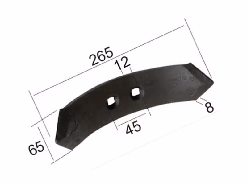 Soc réversible 265x65x8mm Entre-axe 45mm