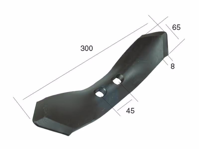 Soc réversible 295x65x8mm Entre-axe 45mm Correspond à: 05000504