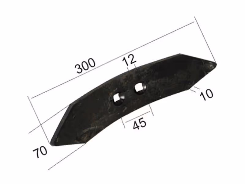 Soc réversible 300x70x10mm Entre-axe 45mm