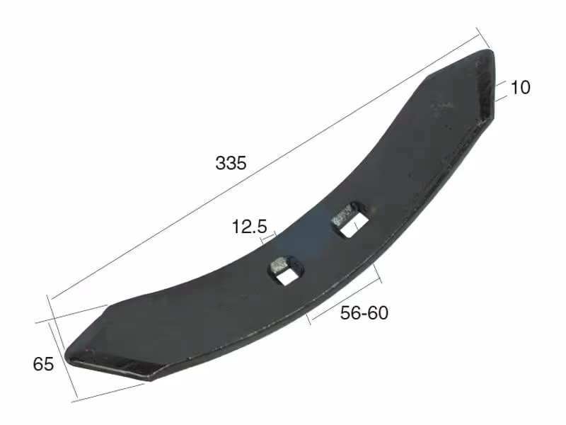 Soc réversible 335x65x10mm Entre-axe 56/60mm Correspond à: 051400
