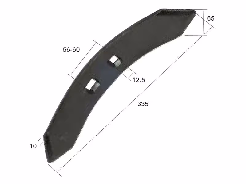 Soc réversible 335x65x10mm Entre-axe 56/60mm Correspond à: 051400