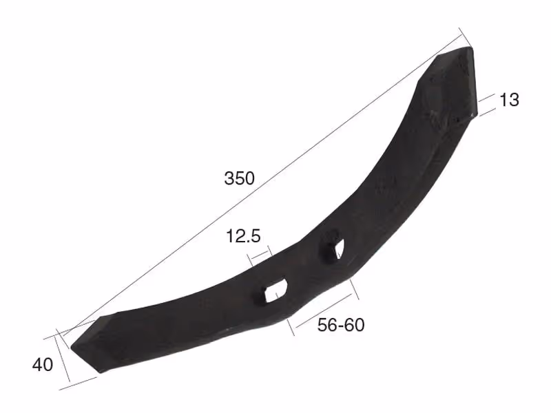 Soc réversible 350x40x13mm Entre-axe 55/60mm Correspond à: 1280526