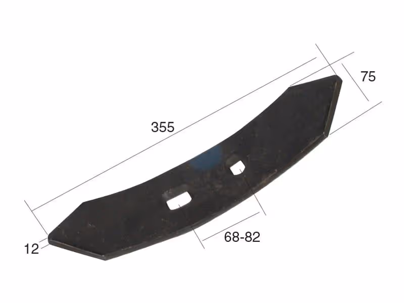 Soc réversible 355x75x12mm Entre-axe 68/70mm Correspond à: PB11