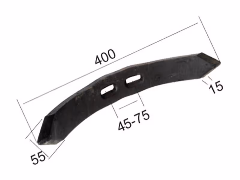 Soc réversible 400x55x15mm Entre-axe 45/75mm