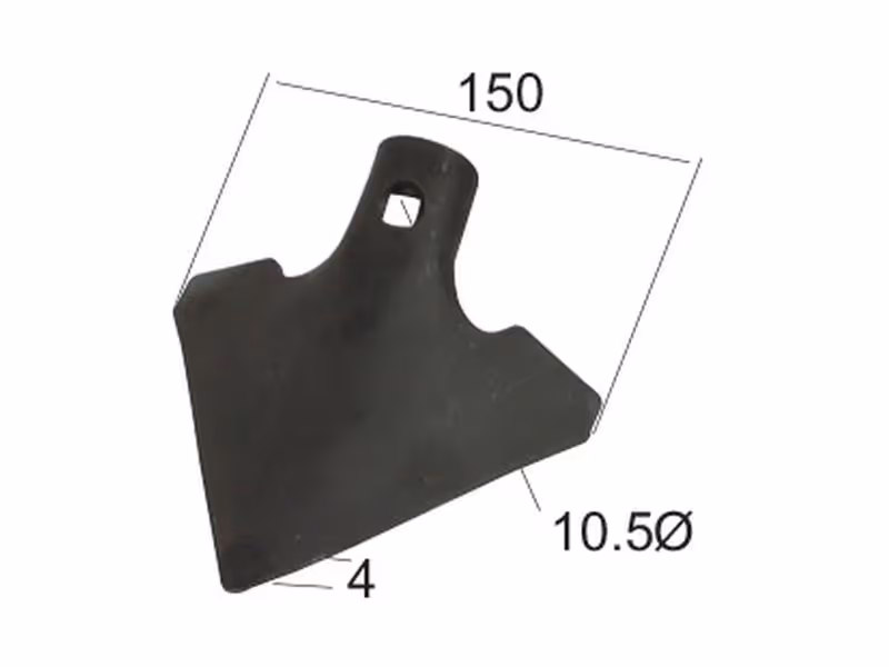 Soc triangulaire 150x4mm