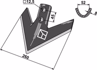 Soc triangulaire 260mm