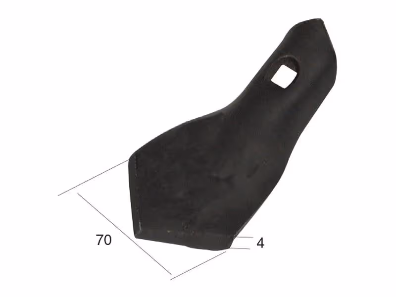 Soc triangulaire 70x4mm Correspond à: 01000642