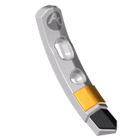 Soc Vibroculteur 185*35*19 - 2 Trous - Ø10 - HR2