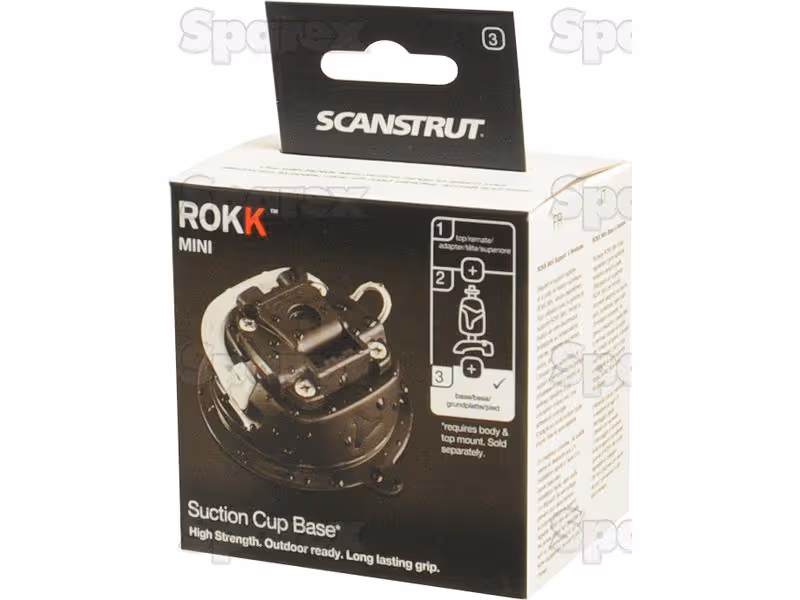 Socle adptateur ROKK™ Mini à ventouse - ref RLS-405