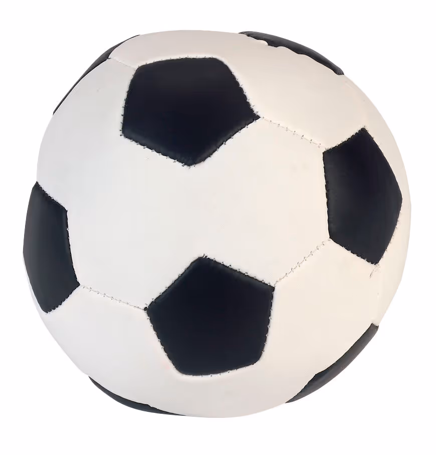 Soft-soccer ball noir/blanc, Ø11cm