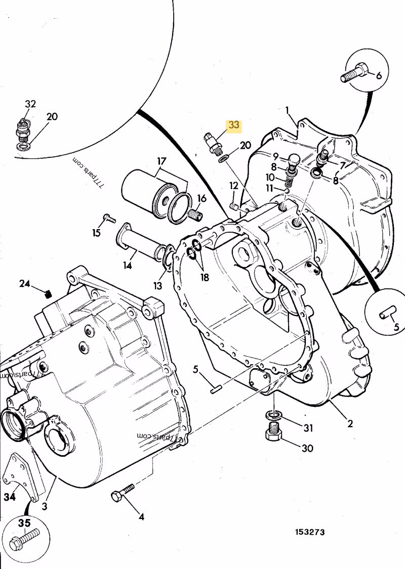SONDE TEMPERATURE TC JCB REF 701/71300