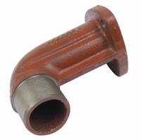 Sortie échappement coudée 90°, 3 trous. Landini 1693855M1 adaptable