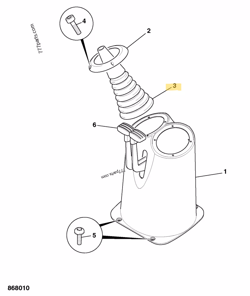 SOUFFLET JCB REF 332/F1130 (équivalent à 400/X5528)