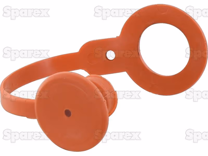 Sparex Bouchons anti-poussière Orange PVC Convient pour 3/8'' Female - Vendu par 5