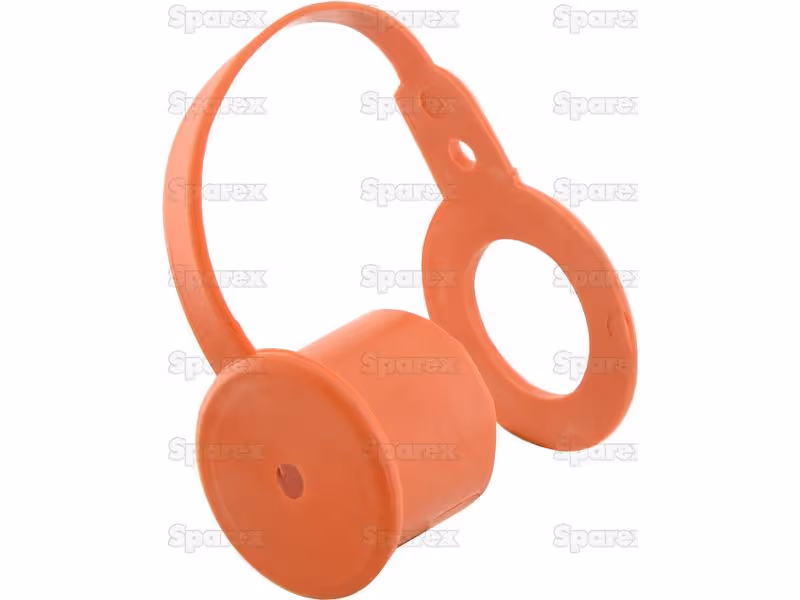 Sparex Bouchons anti-poussière Orange PVC Convient pour 3/8'' Male - Vendu par 5