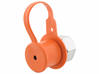 Sparex Bouchons anti-poussière Orange PVC Convient pour 1/2'' Male - Vendu par 5 - ref 5029-4P-OR