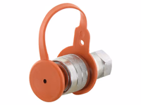 Sparex Bouchons anti-poussière Orange PVC Convient pour 3/8'' Female - Vendu par 5