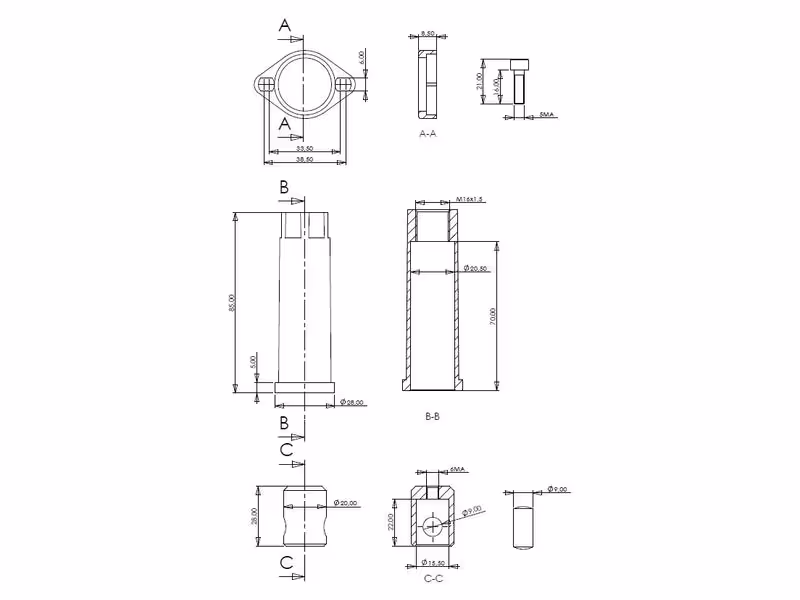 Sparex Douille adaptatrice pour câble - Convient pour Walvoil SD4/5/6 Valve - ref FK-211623-I