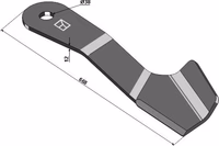 Spearhead | Couteau-faucheur 668mm - gauche