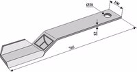 Spearhead | Couteau-faucheur 765mm - droit
