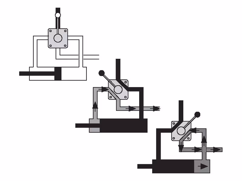 Spenco Vanne à boisseau, 4 voies 1/2'' BSP (60 L/mn Débit)