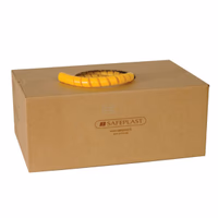 Spirale en plastique jaune 13-18 25m