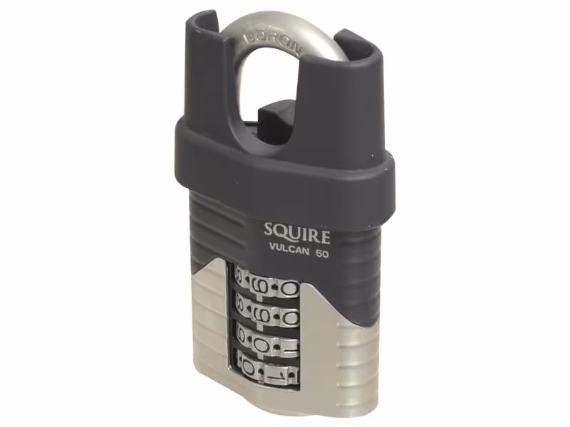 Squire 50CS COMBI Cadenas à code, Largeur du corps: 50mm (Indice de sécurité: 6) - ref VULCANCOMBI50CS