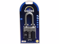 Squire 55/2.5 COMBI Cadenas à code, Largeur du corps: 55mm (Indice de sécurité: 7) - ref WARRIORCOMBI55/2.5