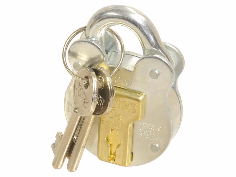 Squire Ancien cadenas anglais - Acier, Largeur du corps: 38mm (Indice de sécurité: 2)