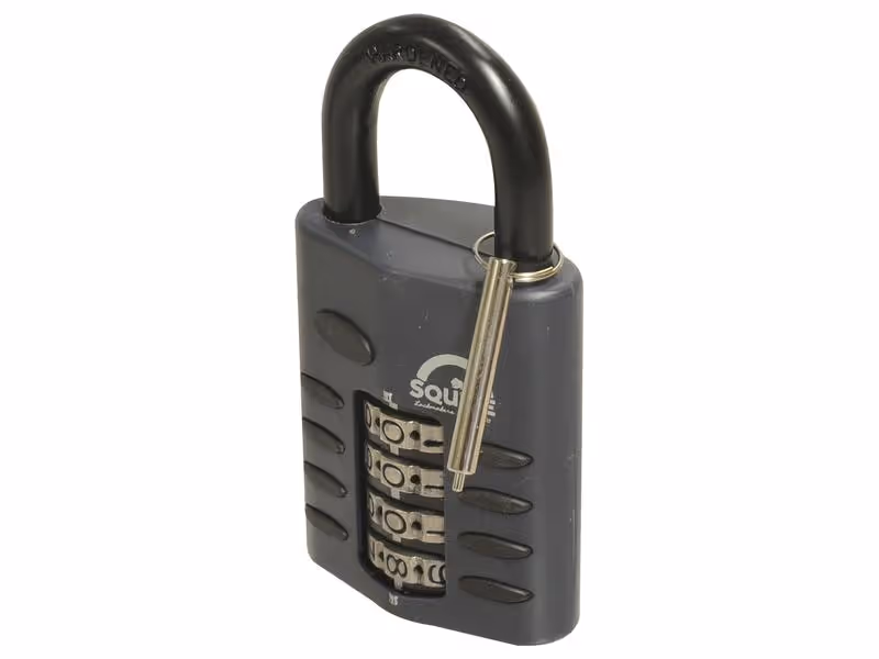 Squire Cadenas à combinaison CP à code modifiable - Aluminium, Largeur du corps: 50mm (Indice de sécurité: 5)