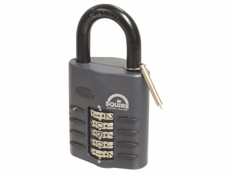 Squire Cadenas à combinaison CP à code modifiable - Aluminium, Largeur du corps: 60mm (Indice de sécurité: 6)