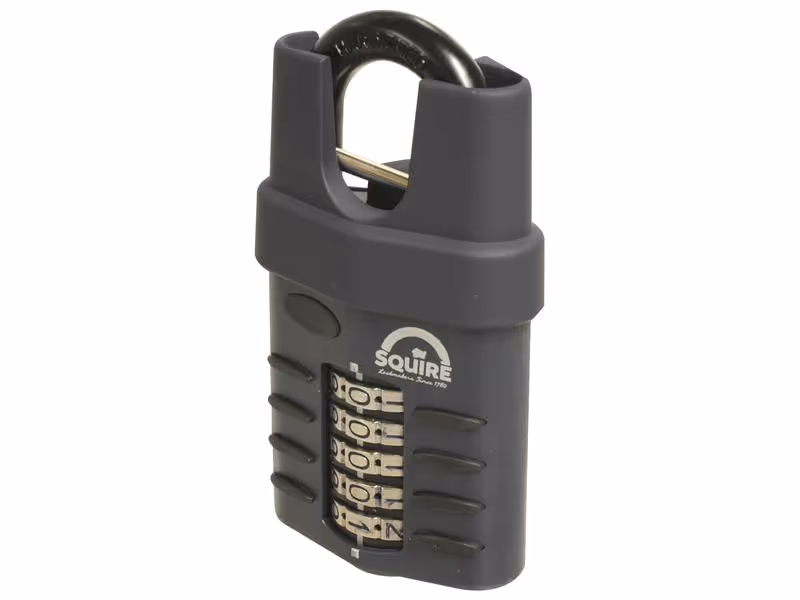 Squire Cadenas à combinaison CP à code modifiable - Aluminium, Largeur du corps: 60mm (Indice de sécurité: 7)