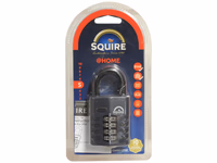 Squire Cadenas à combinaison CP à code modifiable - Aluminium, Largeur du corps: 50mm (Indice de sécurité: 5)