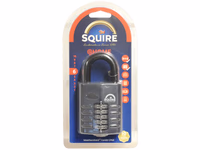 Squire Cadenas à combinaison CP à code modifiable - Aluminium, Largeur du corps: 60mm (Indice de sécurité: 6)