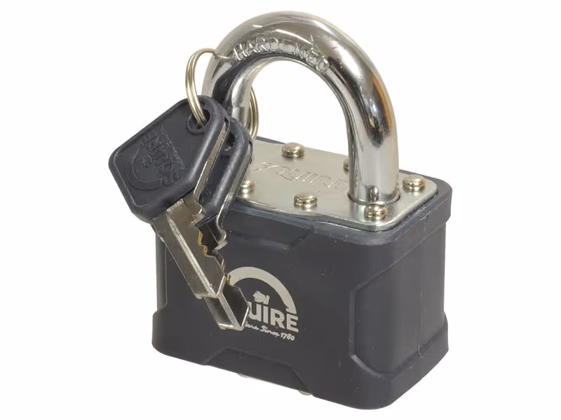 Squire Cadenas à goupille Stronglock - Clé maîtresse - Acier, Largeur du corps: 54mm (Indice de sécurité: 5)