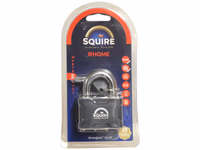 Squire Cadenas à goupille Stronglock - Clé maîtresse - Acier, Largeur du corps: 54mm (Indice de sécurité: 5)