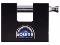 Squire Cadenas d'entrepôt - Clé maîtresse - Hardened Acier, Largeur du corps: 80mm (Indice de sécurité: 9)