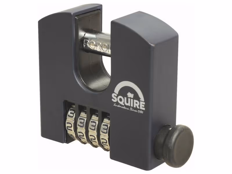 Squire Cadenas renforcé à code modifiable - Laiton, Largeur du corps: 65mm (Indice de sécurité: 6)